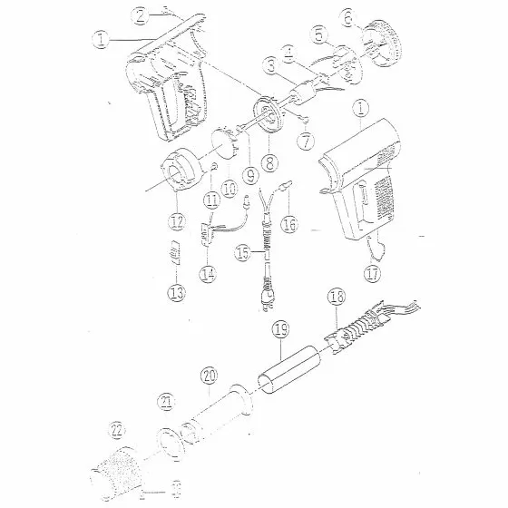 Ryobi AG1600VK Spare Parts List Type: 1000014075